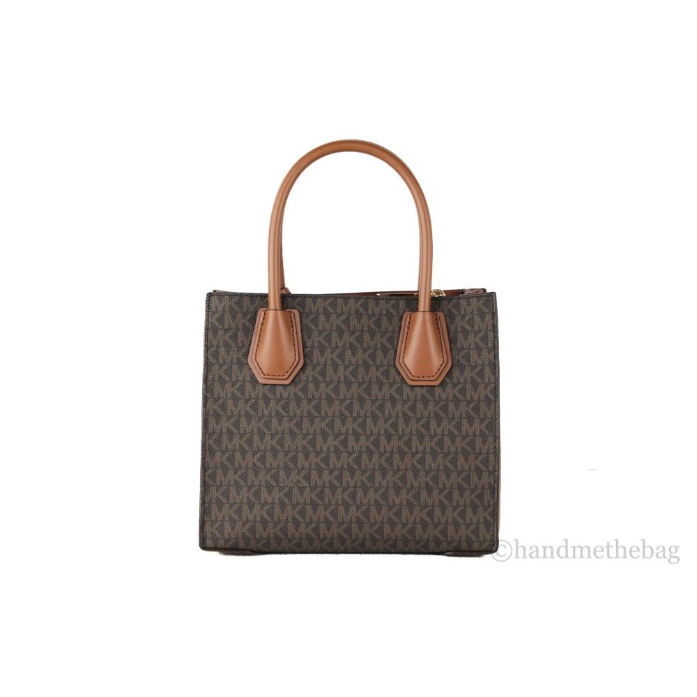 NEW Michael Kors Mercer Medium Messenger Crossbody Brown Leather Handbag Purse - Picture 4 of 9